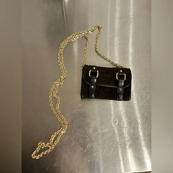 Juicy Couture Brown Vintage Wallet with Pink and Gold Details - Picture 2 of 5